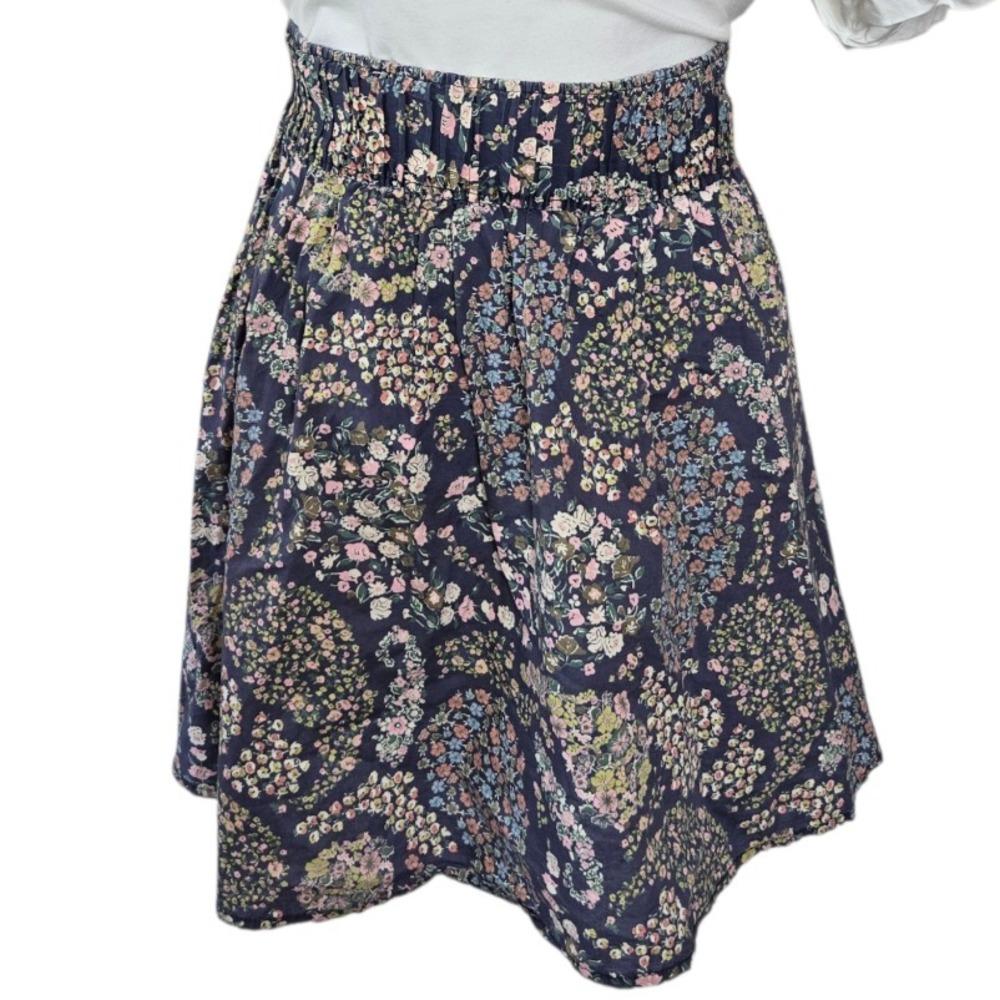 H&M Womens Cottagecore Floral Mini Skirt Size Small Prairie Fairy Romantic